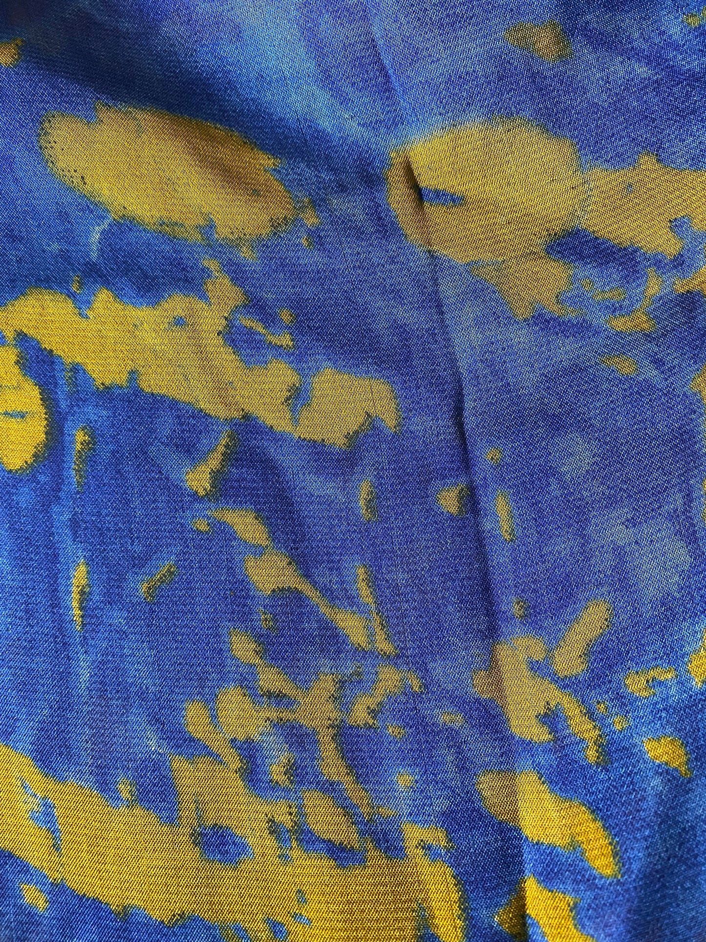 Berry yellow and blue matching dress & hijab set