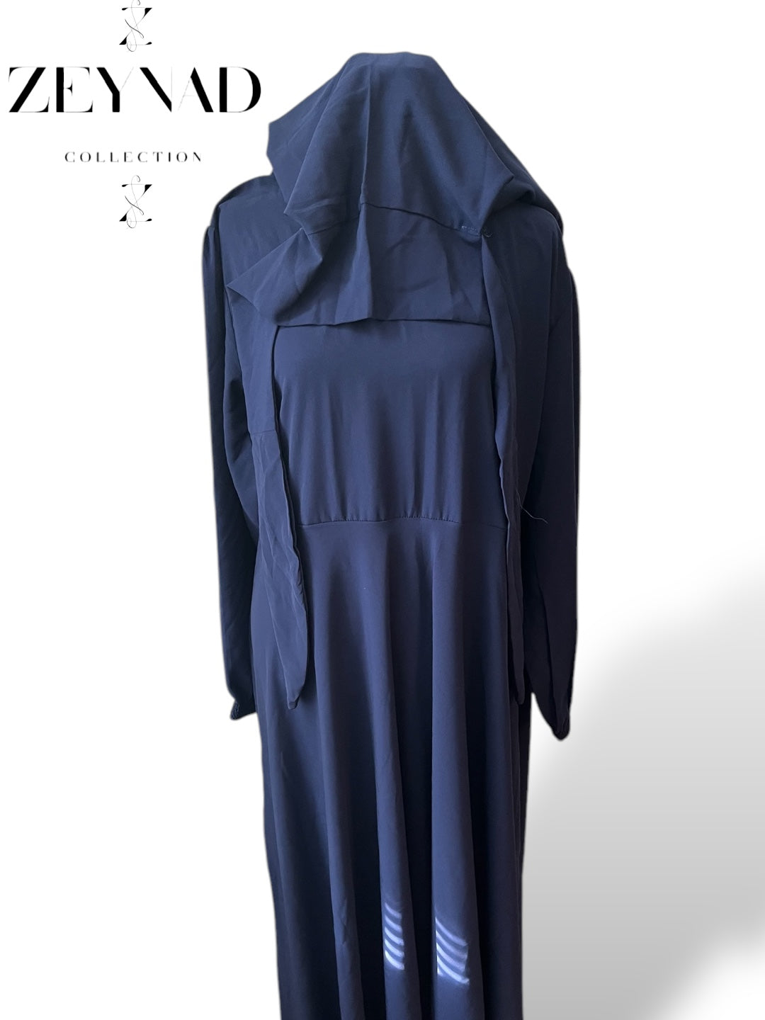 Navy Blue Dress with Jilbab