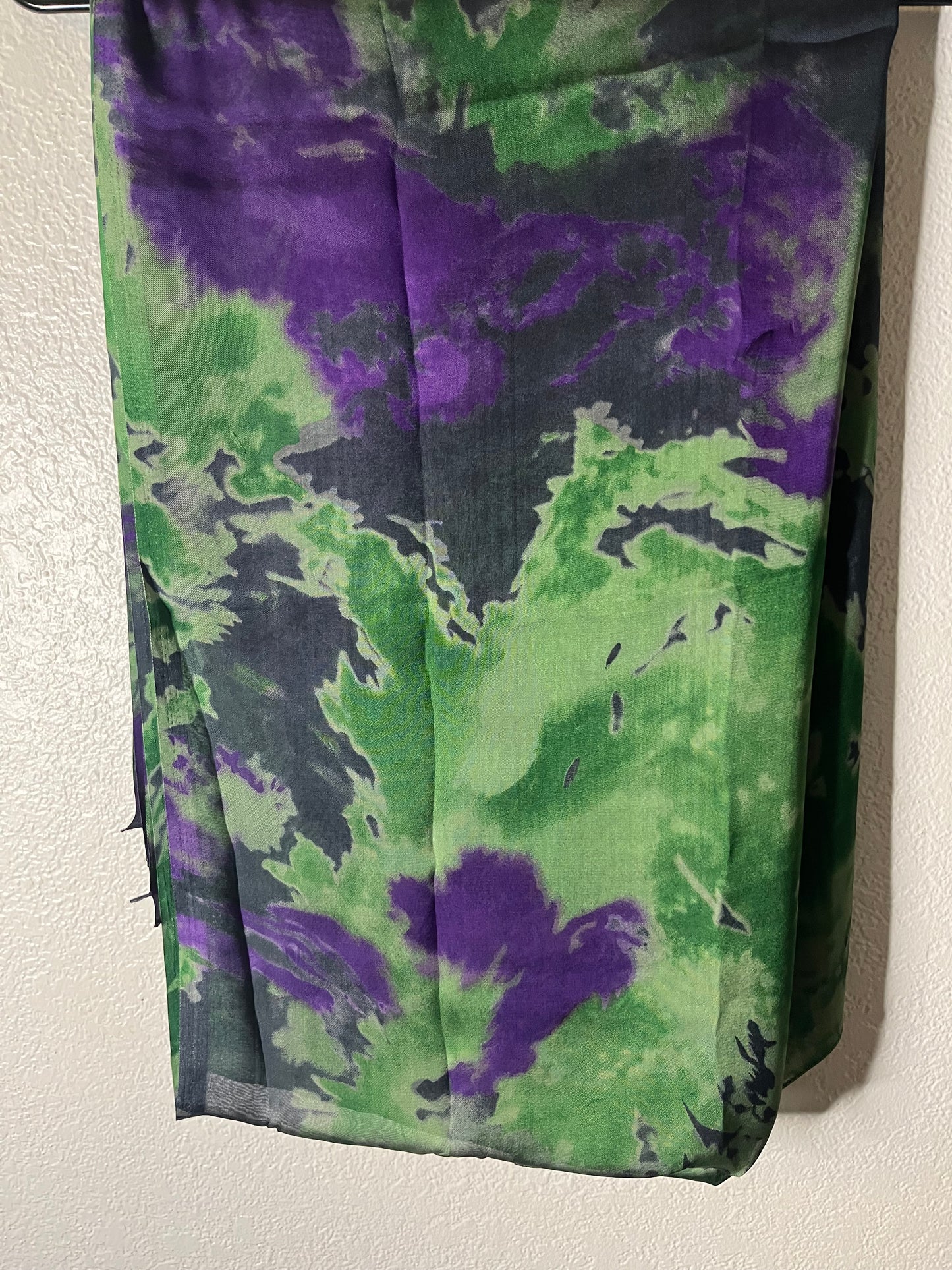 Green & Purple Camouflage Chiffon Hijab