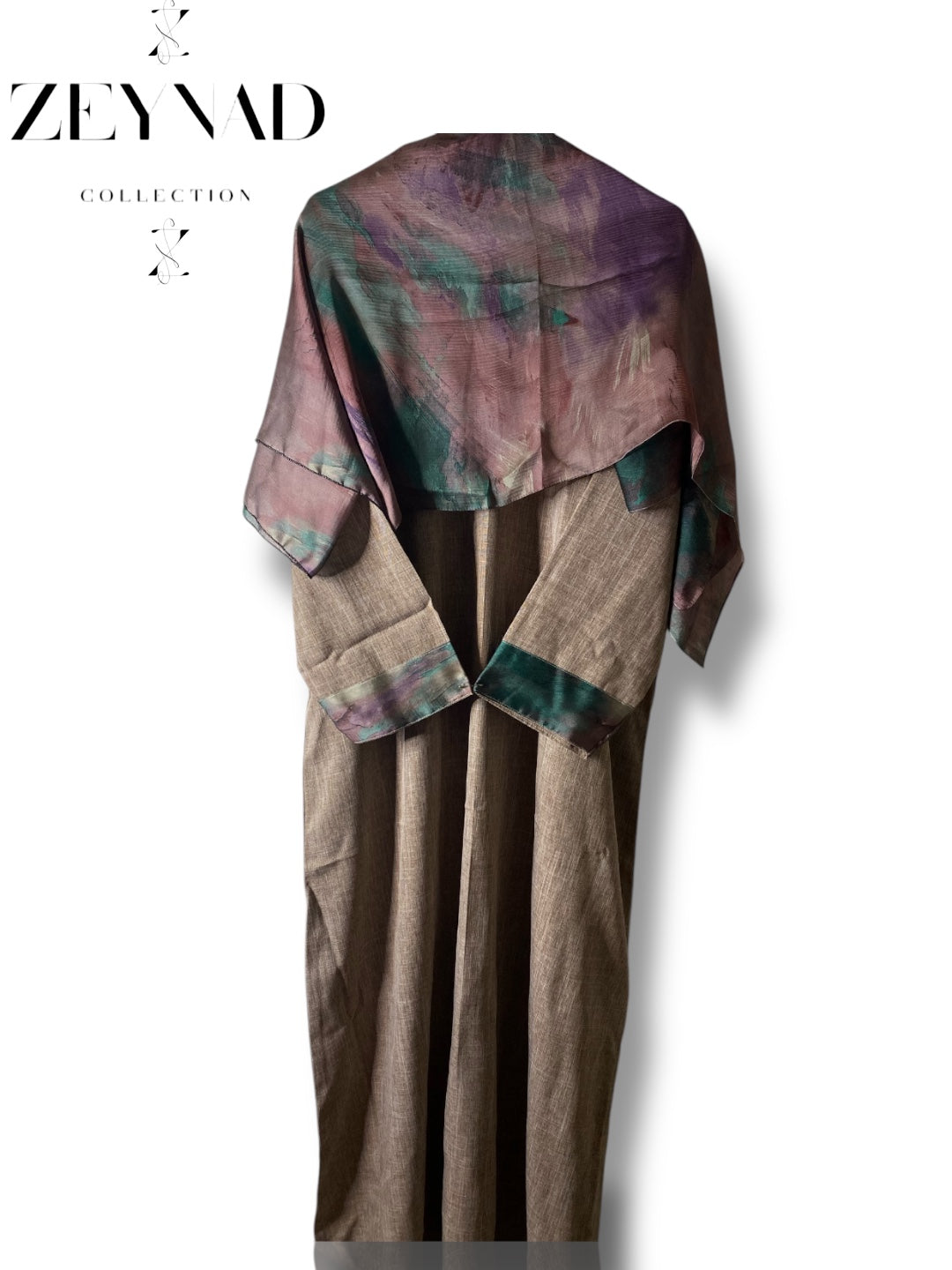 Purple Pastel matching dress & hijab set