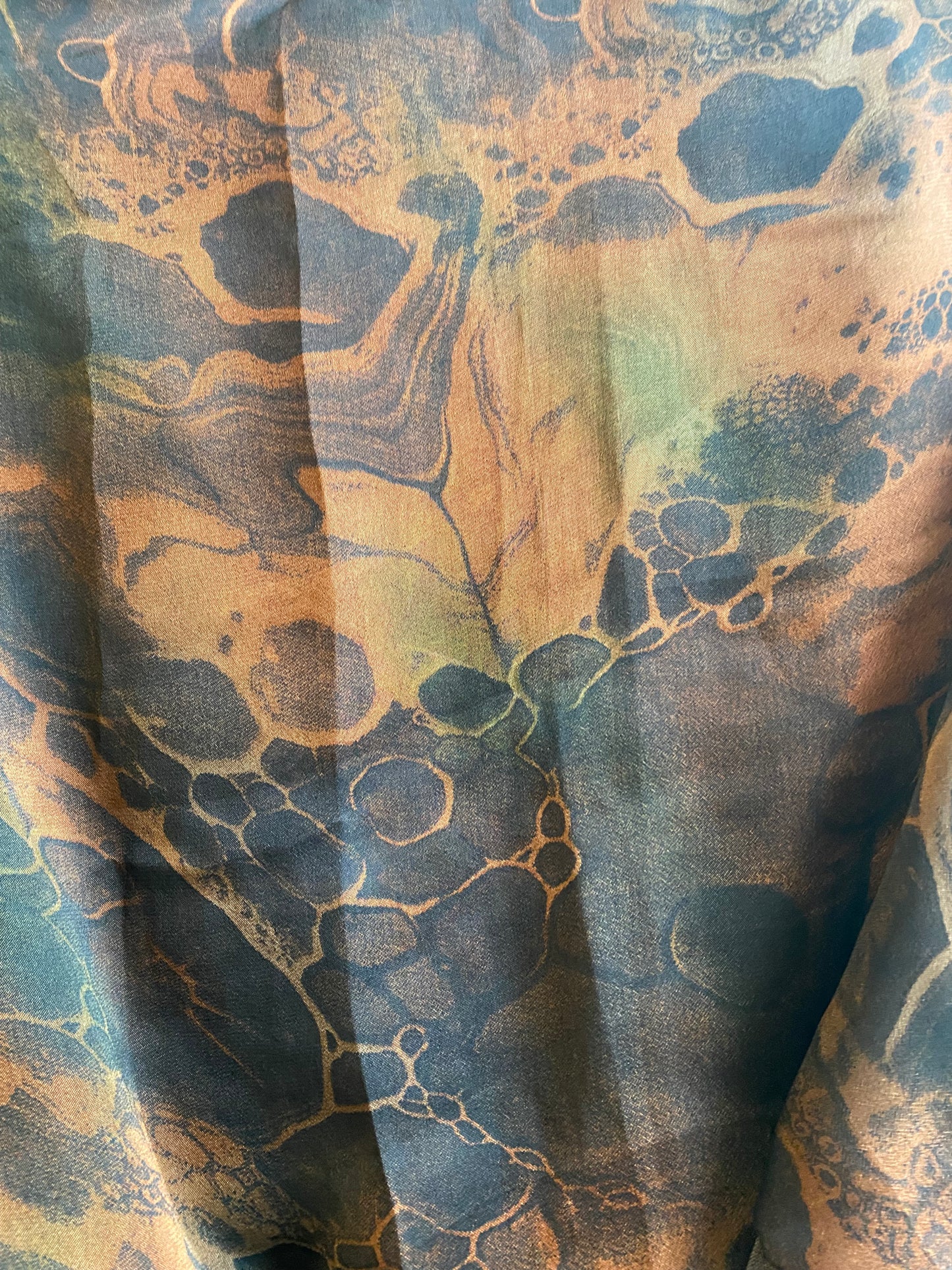 Brown & Circle Orange matching dress & hijab set