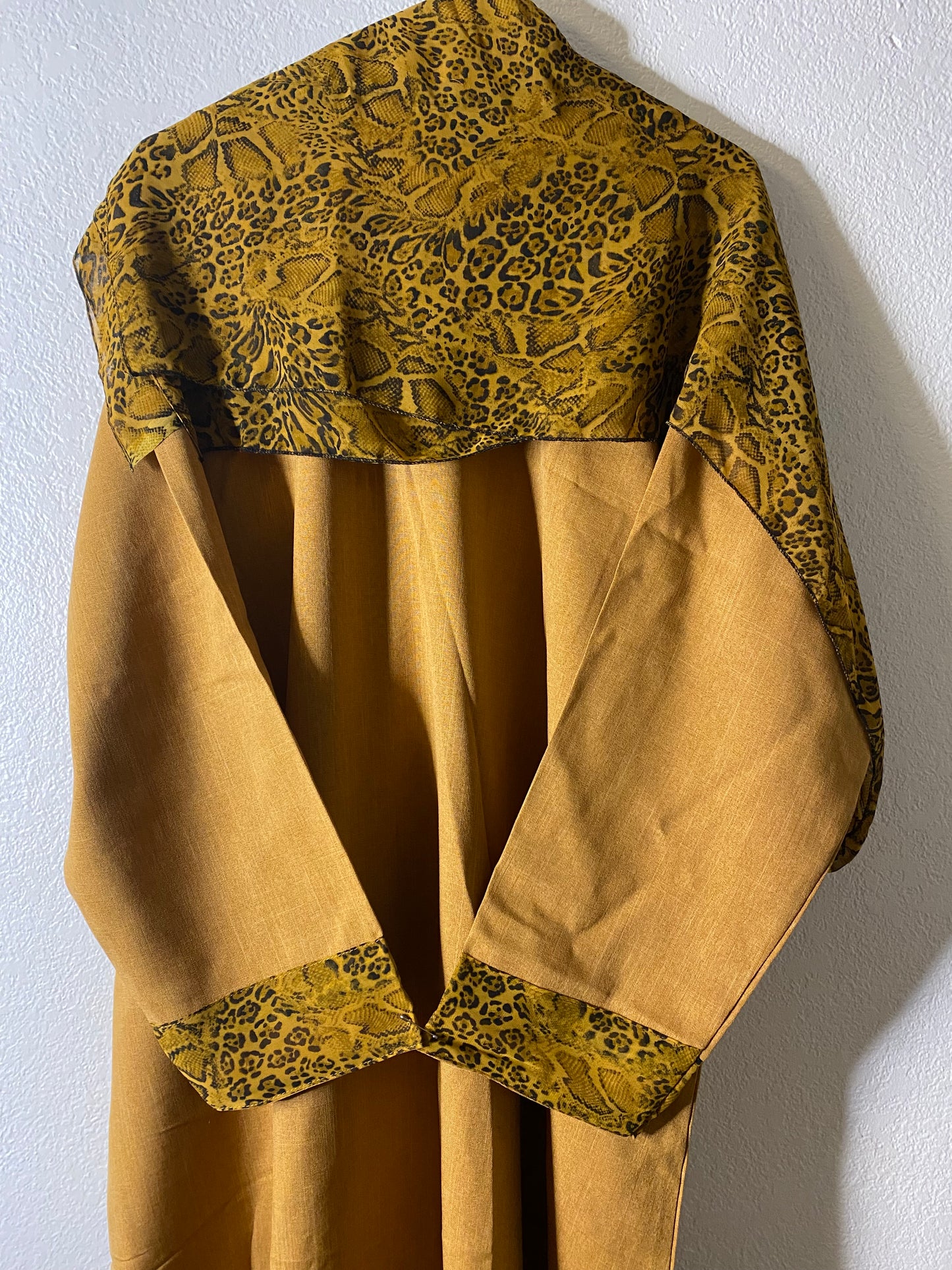 Orange Leo matching dress & hijab set