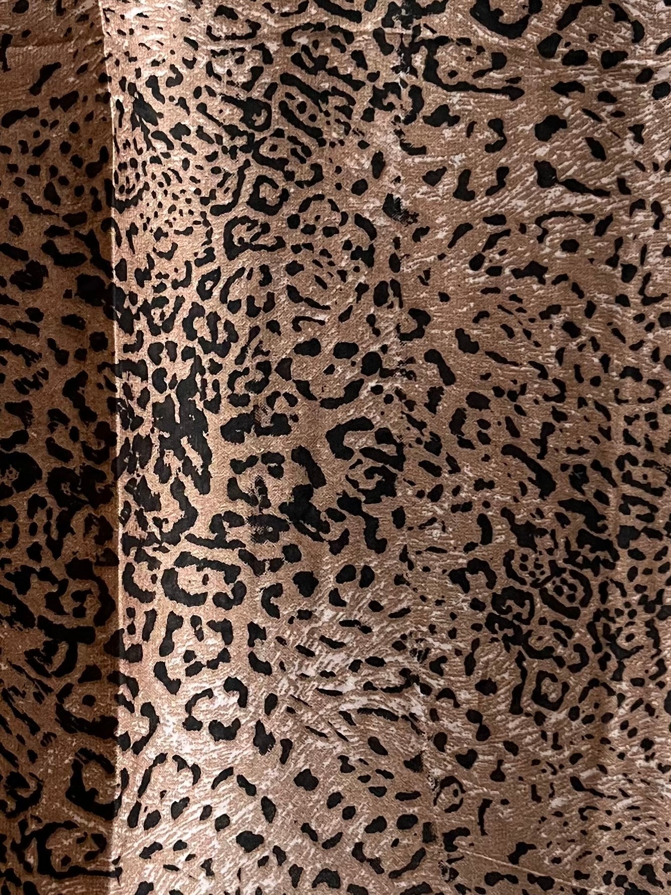 Arctic beige pink snow leopard print hijab