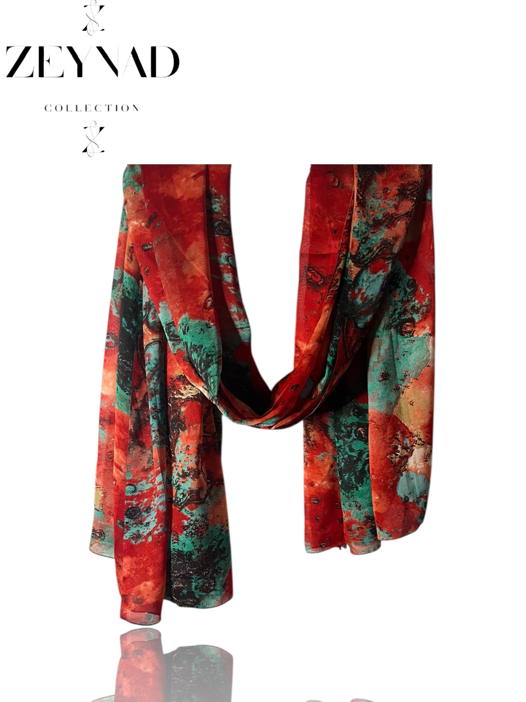 Watermelon Mixture Chiffon Hijab