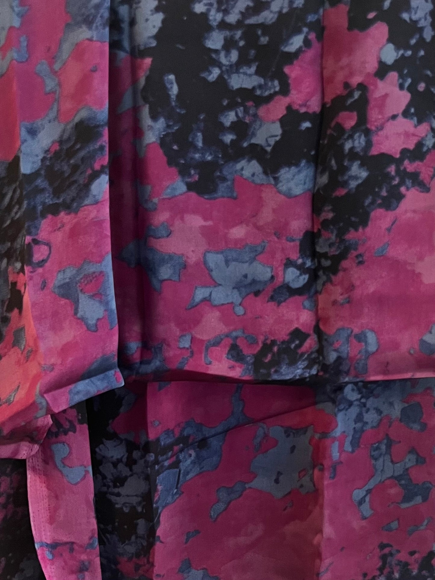 Plum Shadow Blossom Chiffon Hijab