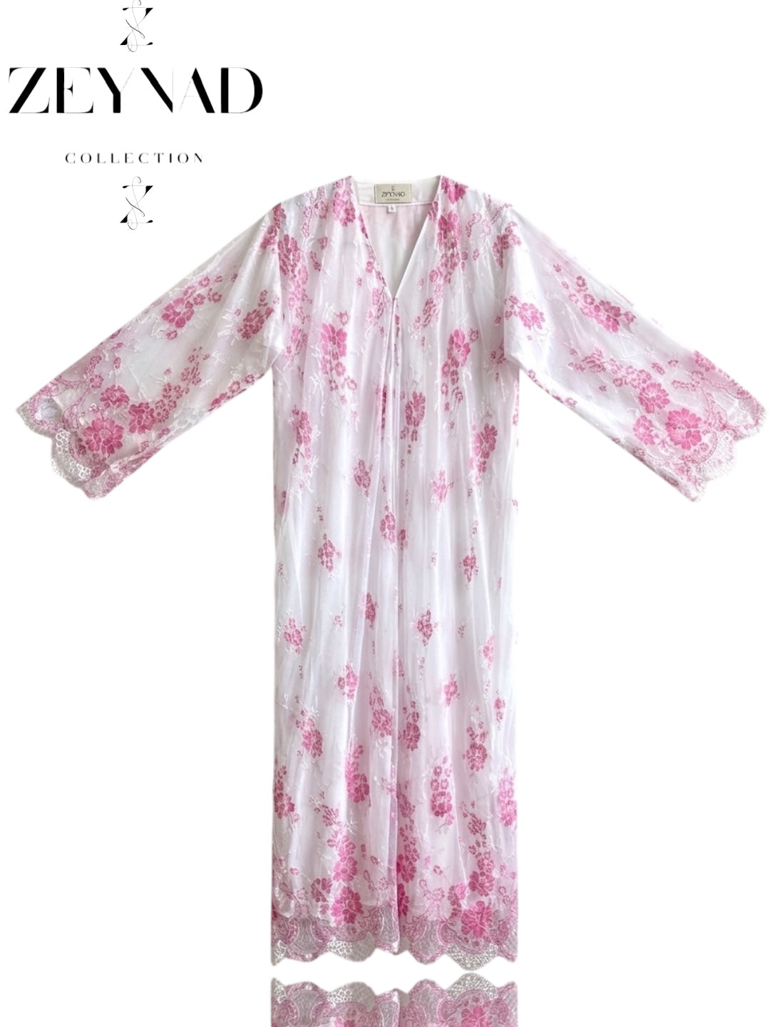 Sakura ZEYNAD lace abaya – zeynadcollection.com