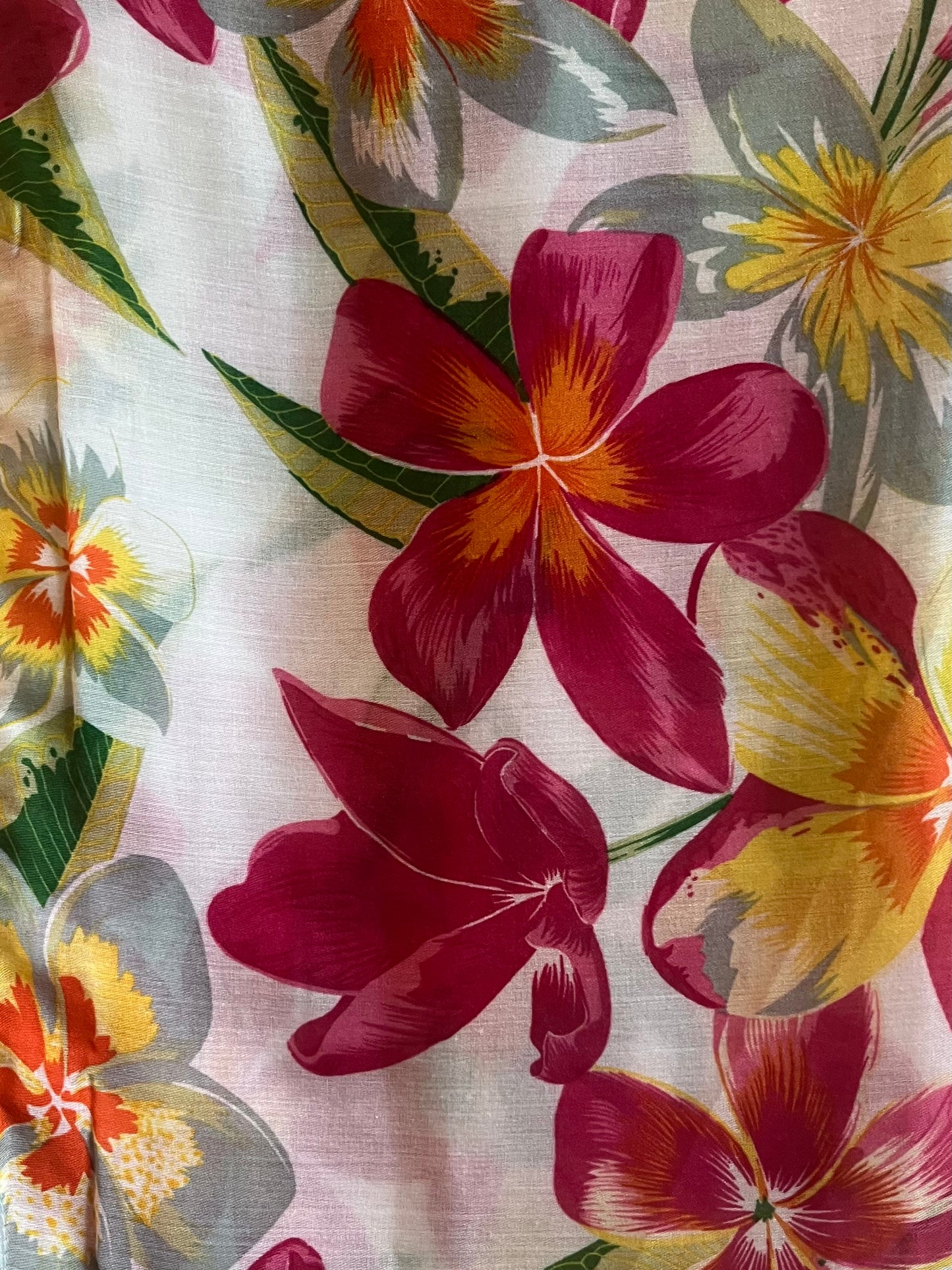 Light Mango Floral Modal Hijab