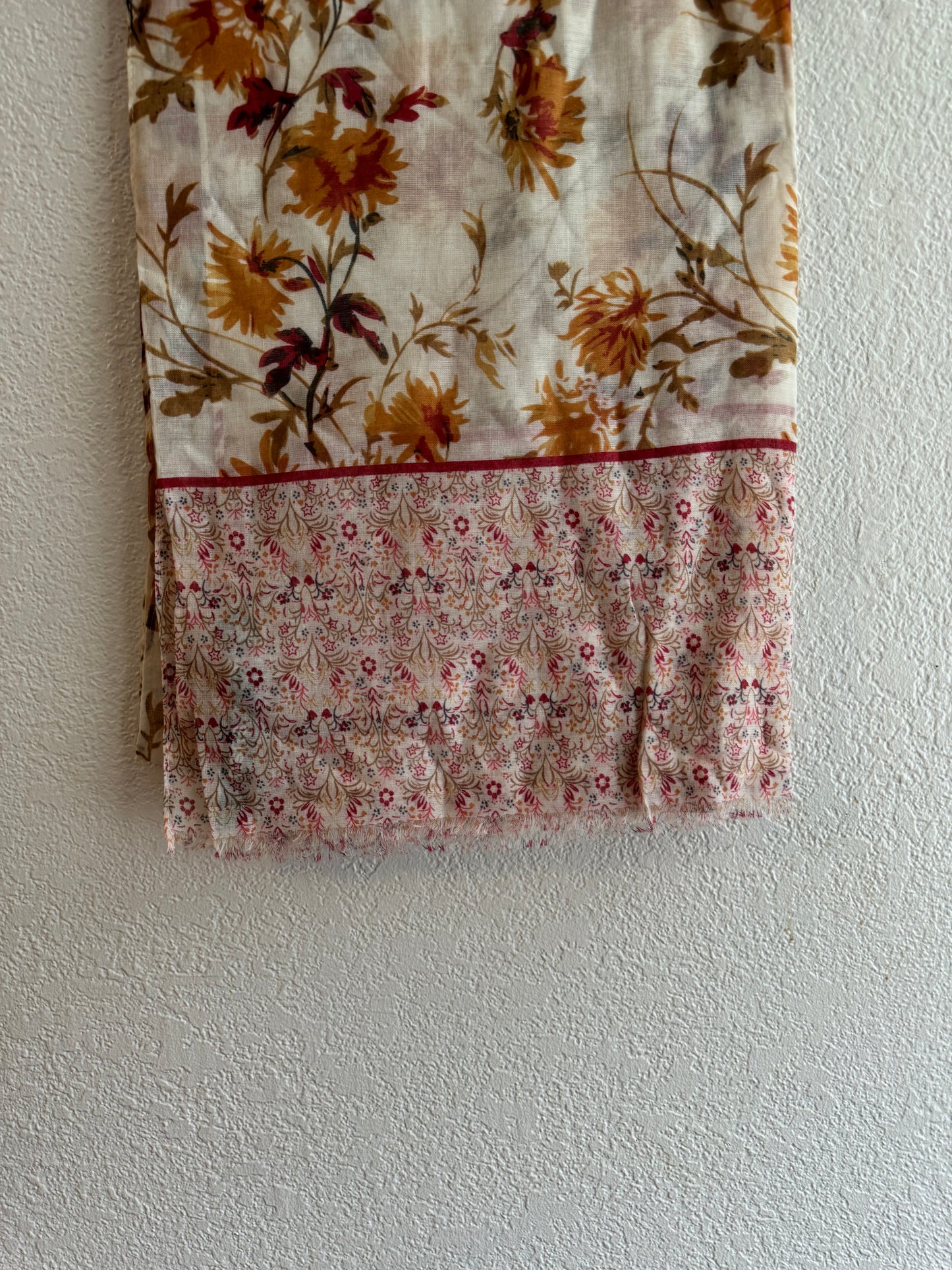 Vibrant ginger forest modal hijab