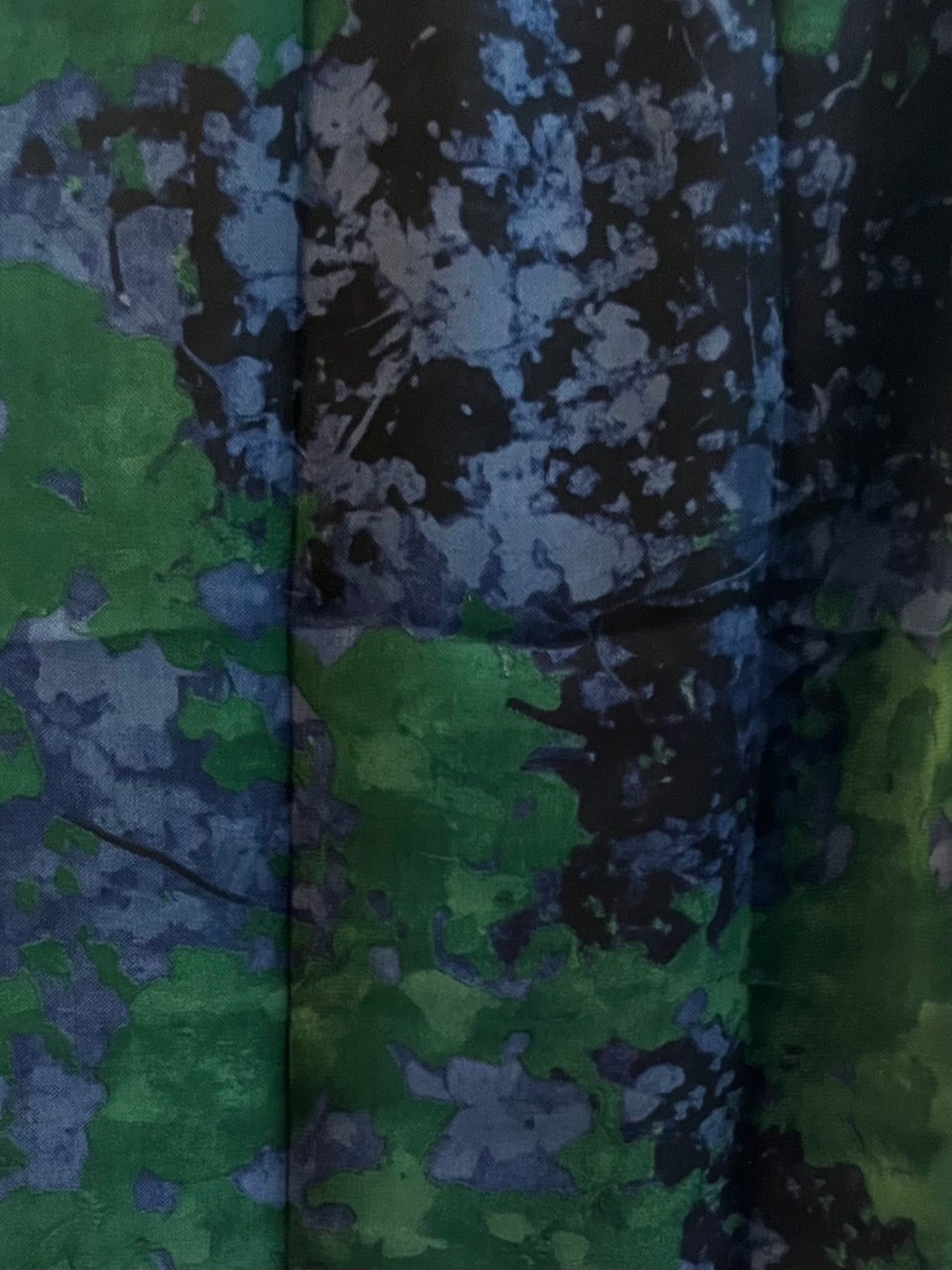 Jade Shadow Blossom Chiffon Hijab