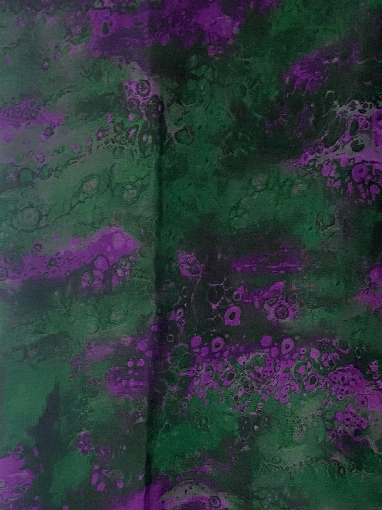 Oceanic mauve green blaze chiffon hijab