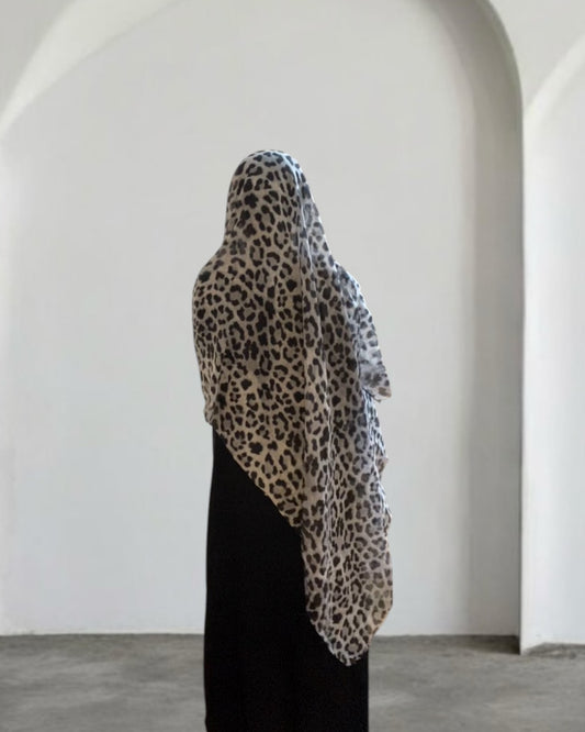 Light Blue sea cheetah Print