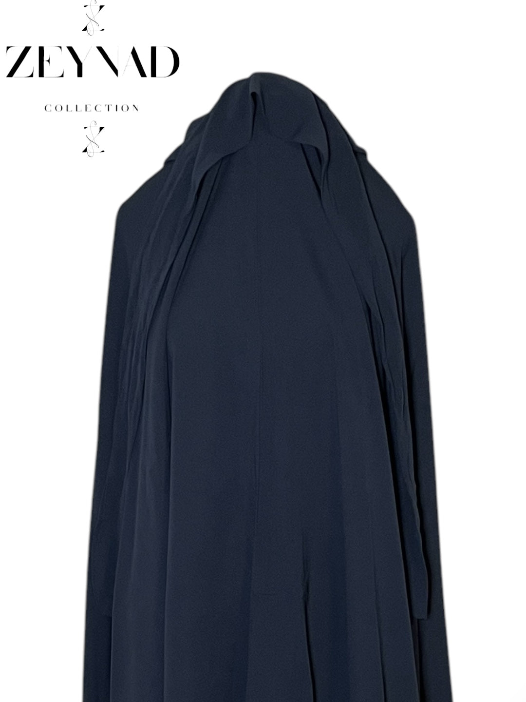 Navy Blue Long Hijab