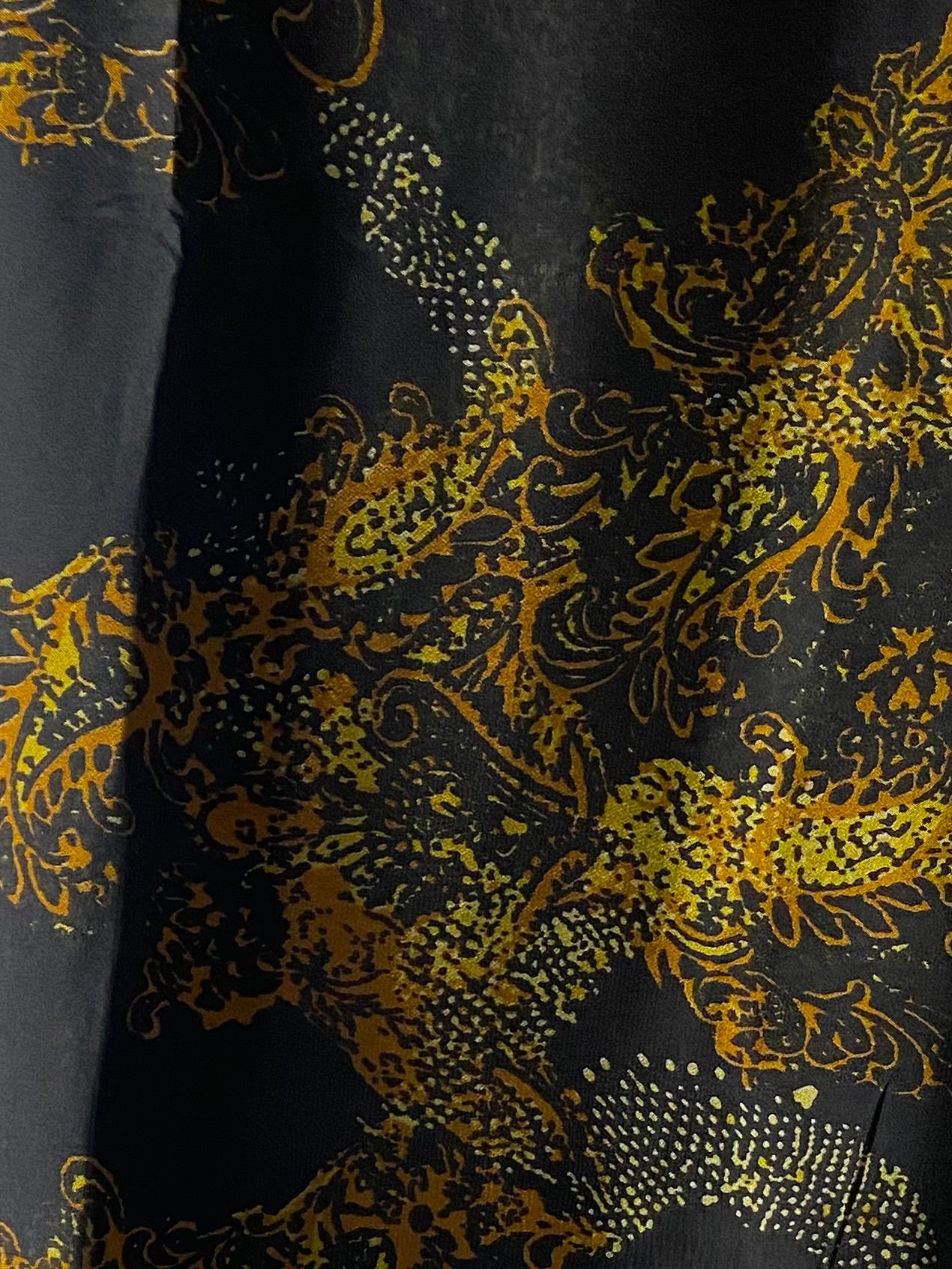 Yellow & black dusk chiffon hijab
