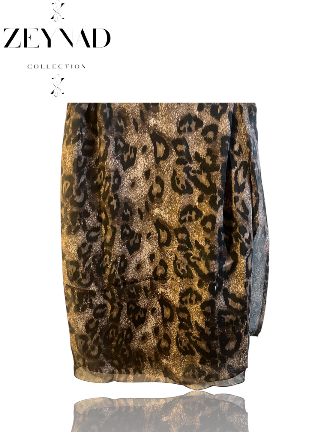 Limited Medium Brown Circle Cheetah Print Hijab