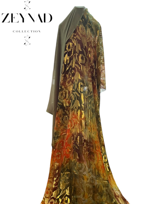 Fransawi multi- green colored traditional Dirac