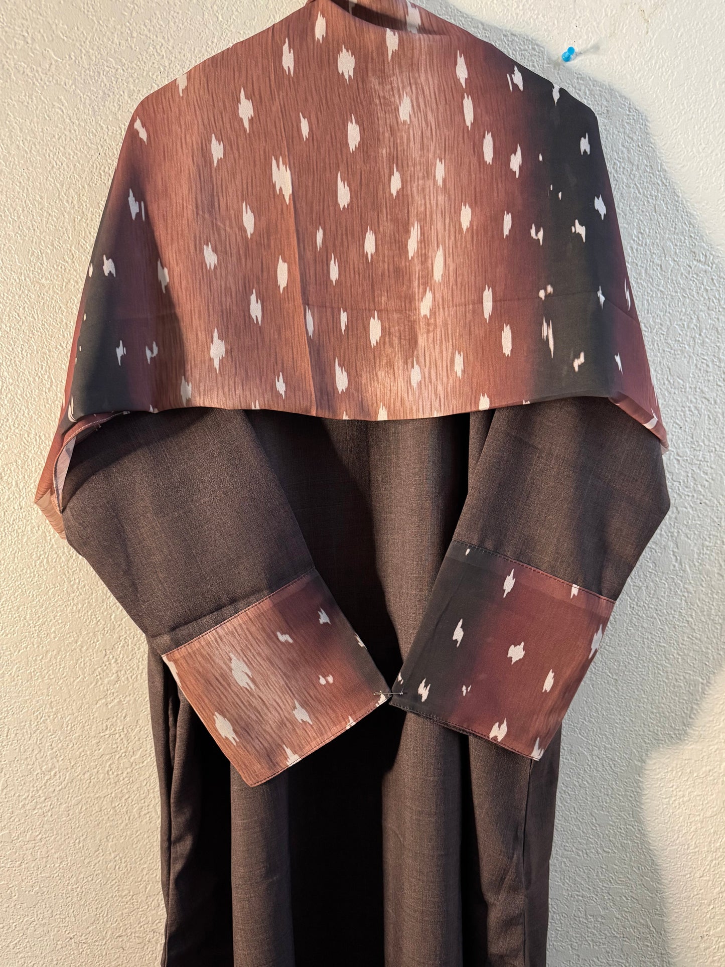Limited edition brown deer matching dress & hijab set
