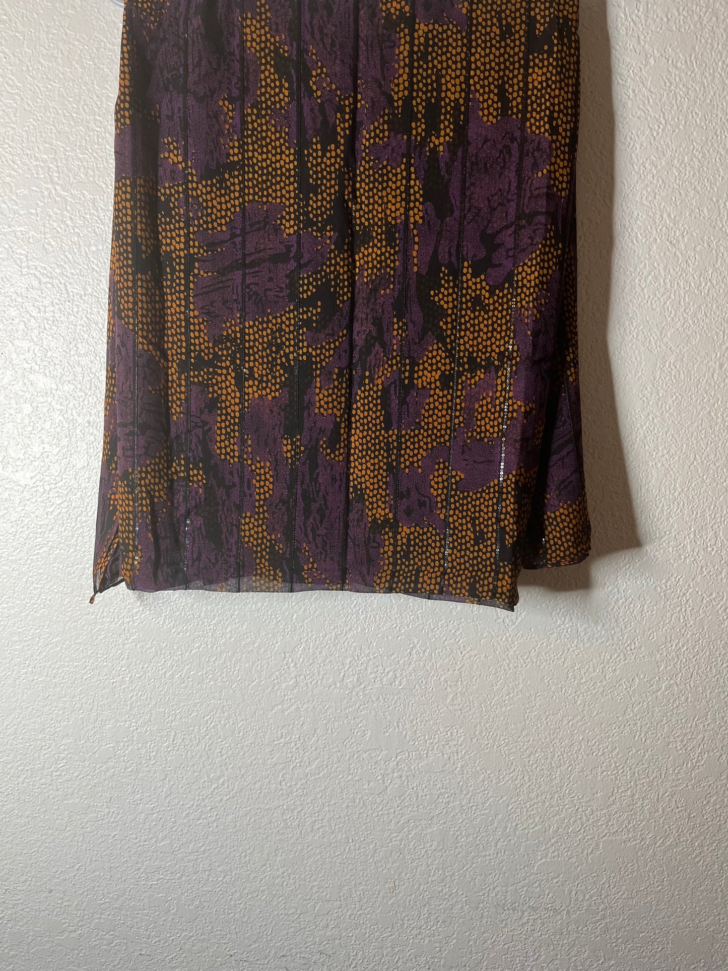 Luminous beige & mauve chiffon hijab