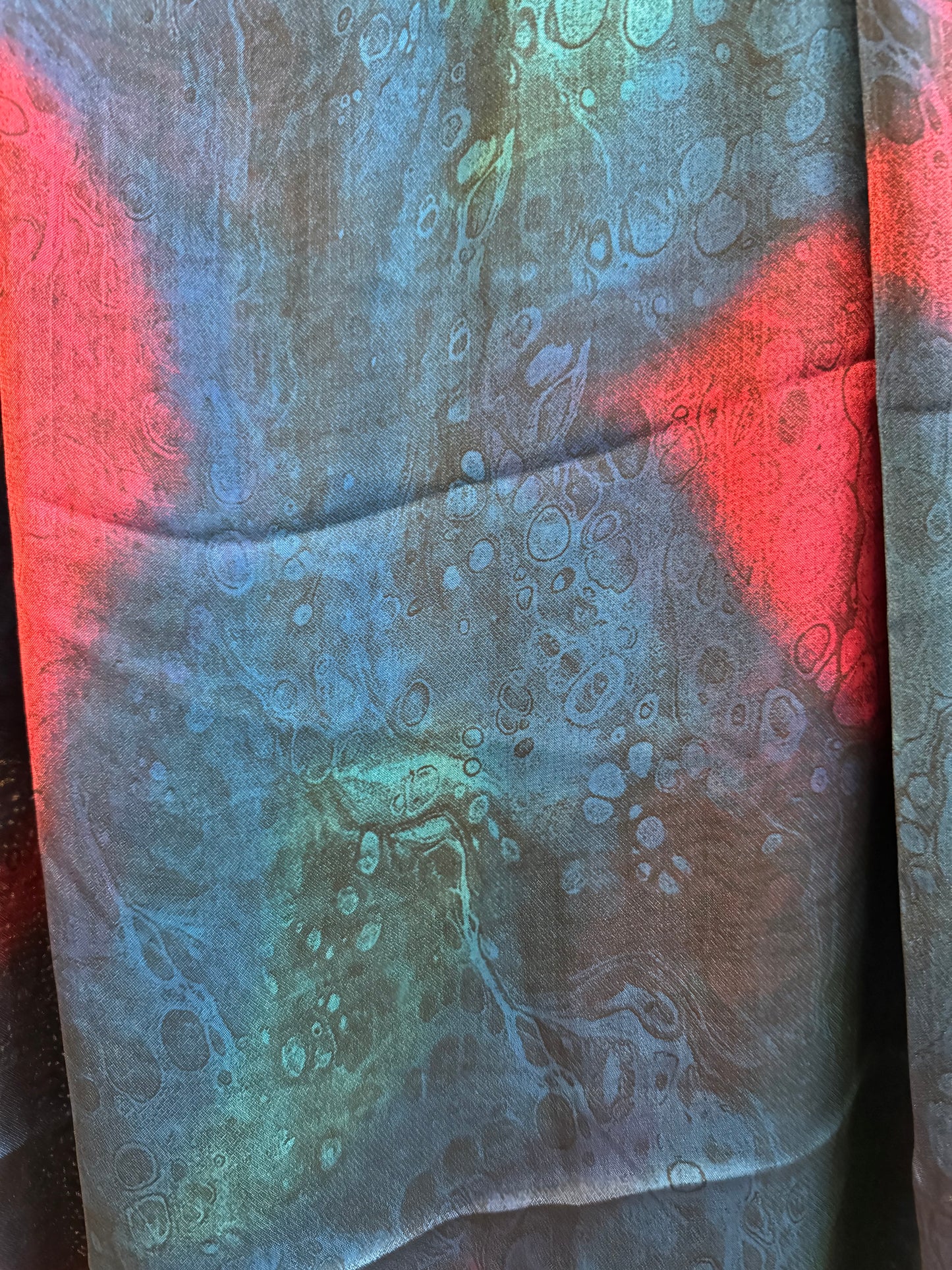 Blueberry Rose Oceanic Glow Chiffon Hijab