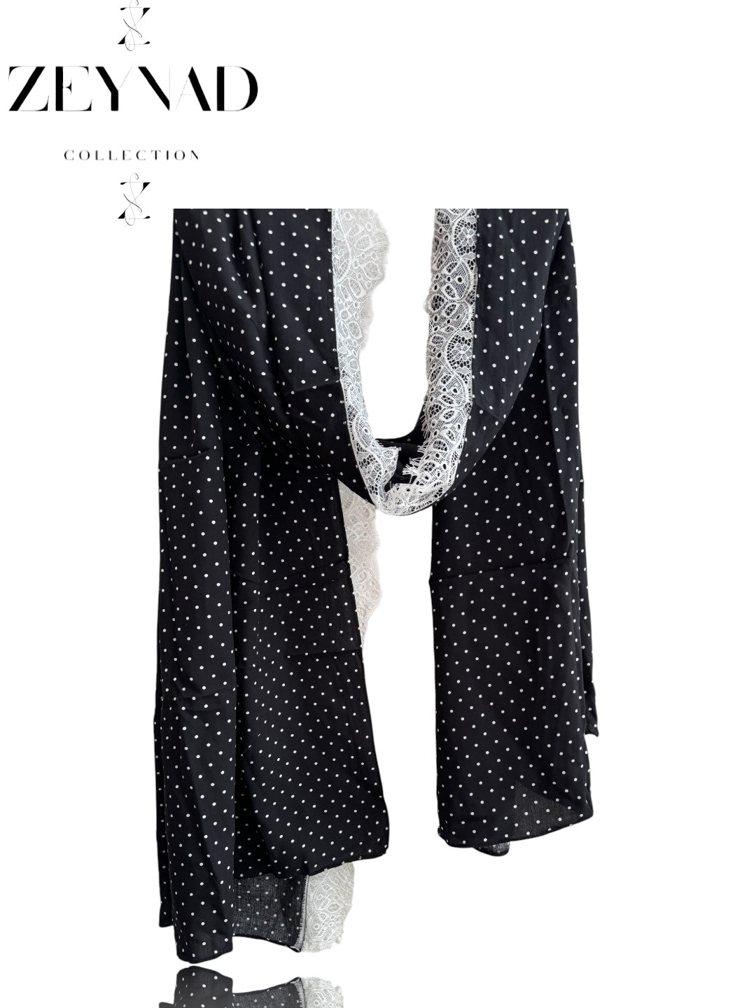 Polka dot lace ZEYNAD Abaya