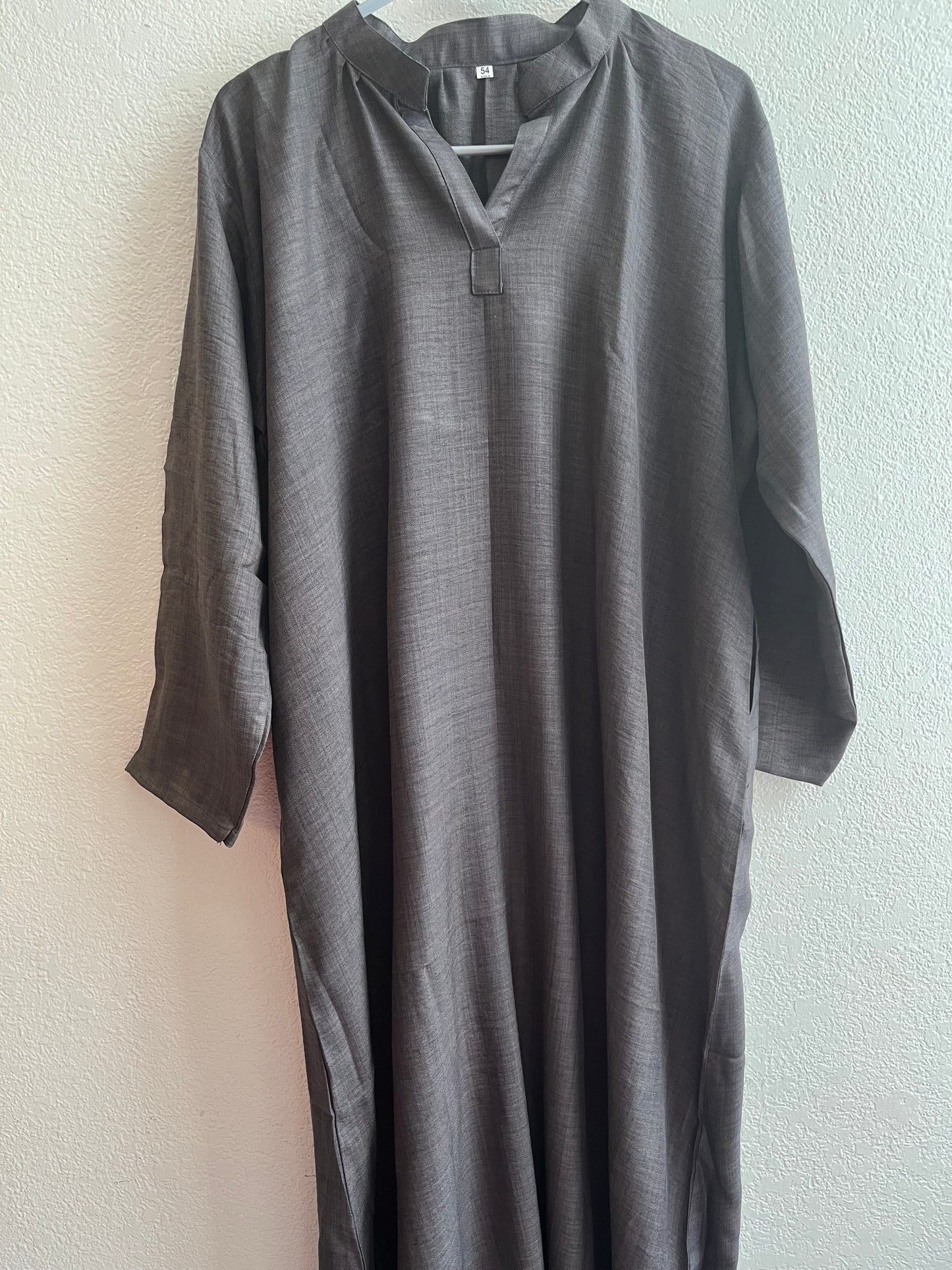 Grey Summer Linen Dress