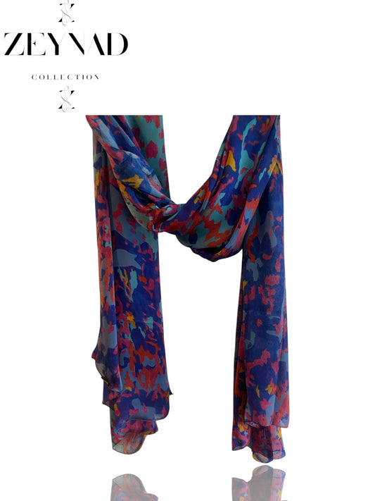 Polka Dot Tinted Chiffon Hijab