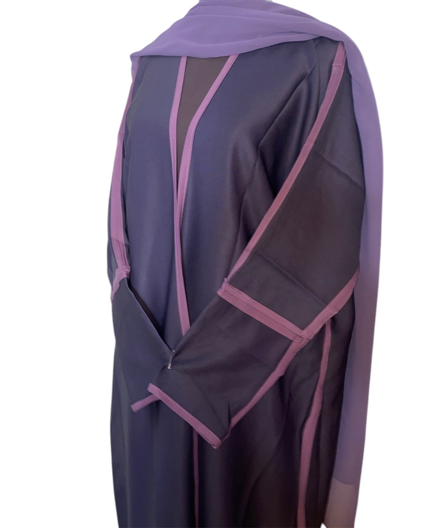 Cozy purple winter Abaya