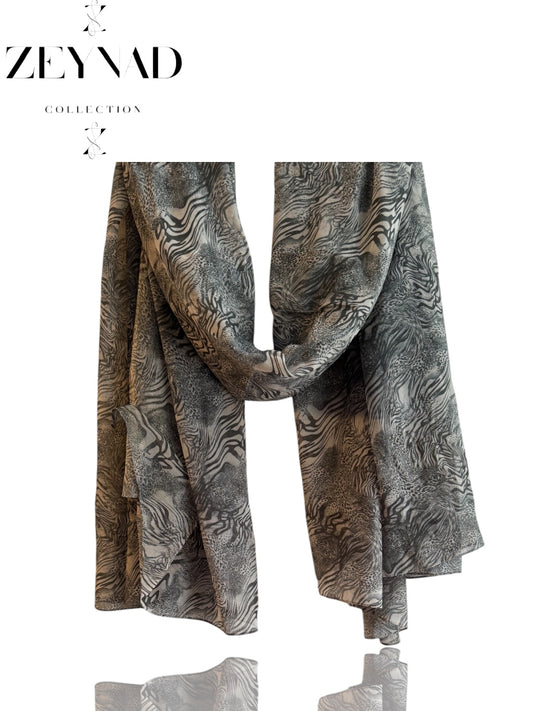 Blazing cloud cheetah print hijab