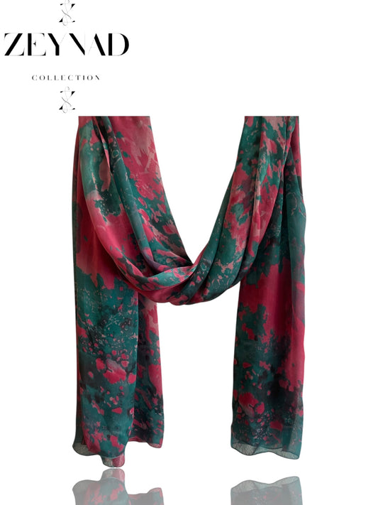 Watermelon Tinted Chiffon Hijab