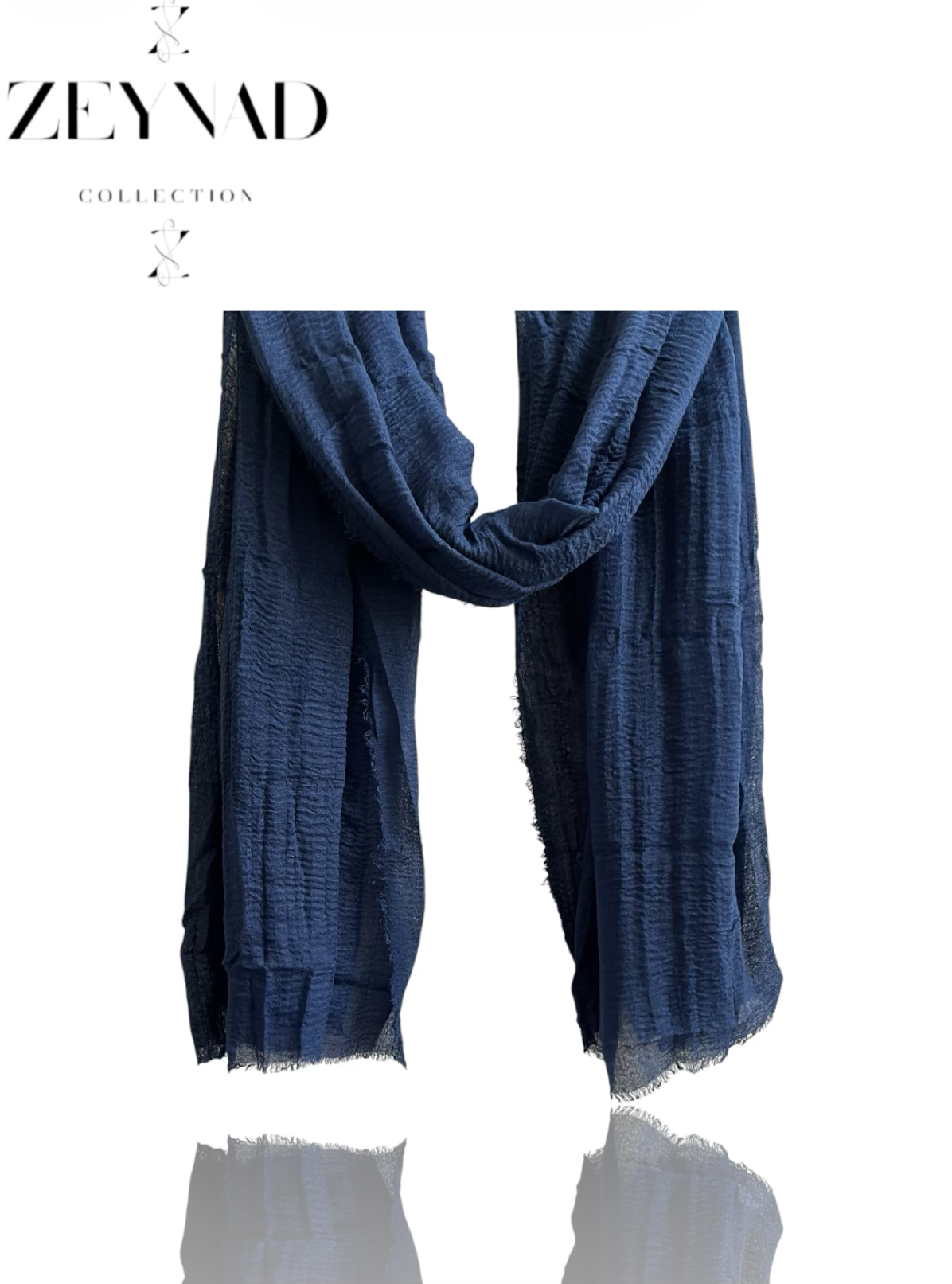 Navy ZEYNAD crinkle modal