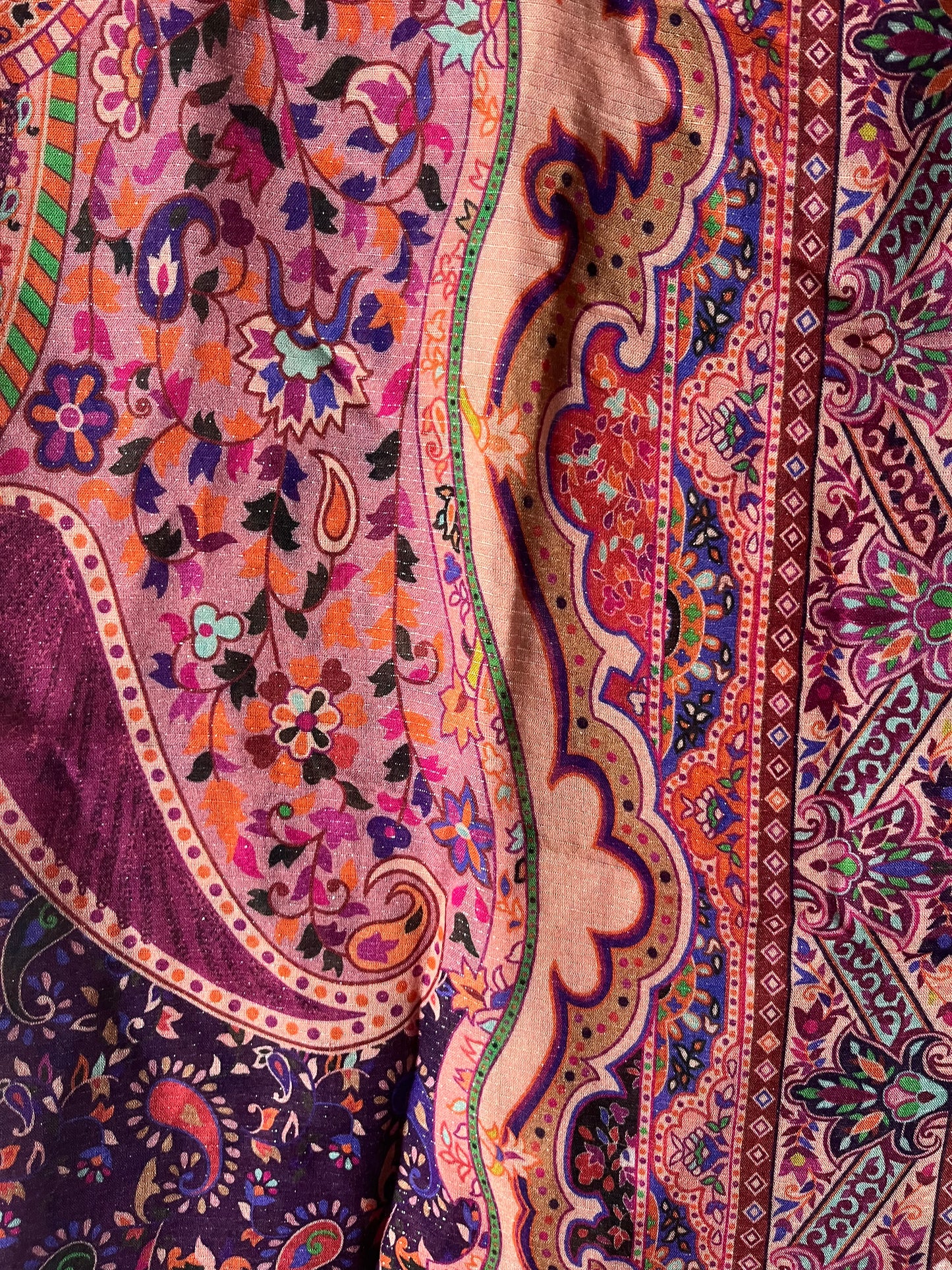 Pink End String Design Hijab