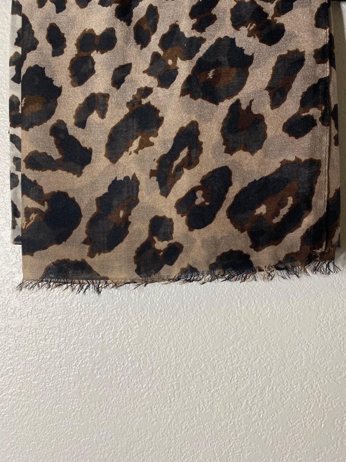 Double Colored Brown & Grey Cheetah print Hijab