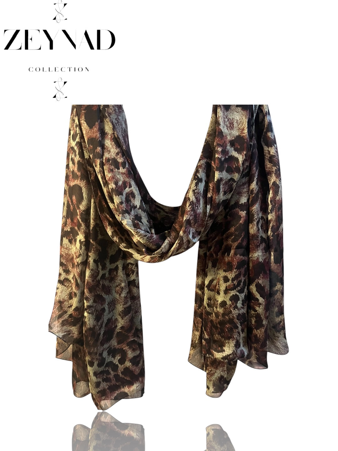 Brown & Beige Jaguar Hijab