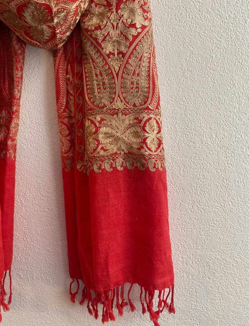 Light Red Pashmina Hijab