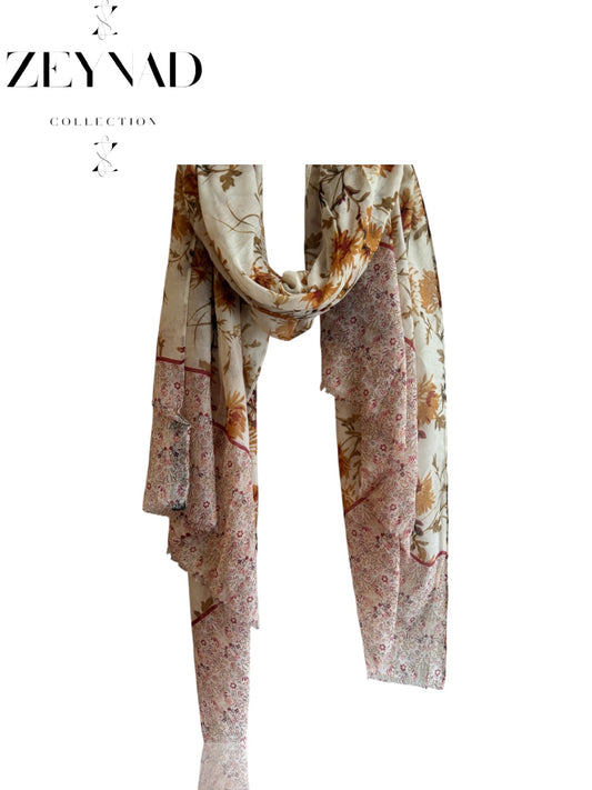 Vibrant ginger forest modal hijab