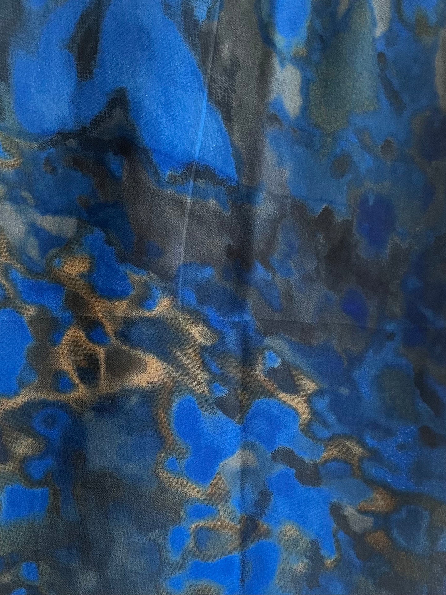 Vibrant camouflage blue chiffon hijab