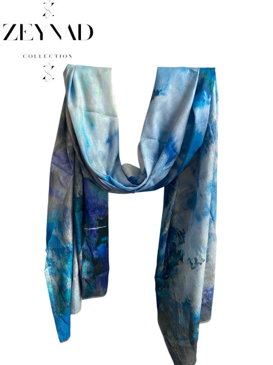 Light Ocean Wave Flame Dim Modal Hijab