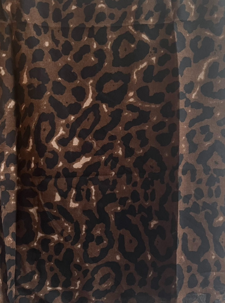 Autumn Abyss End String Cheetah Print Hijab