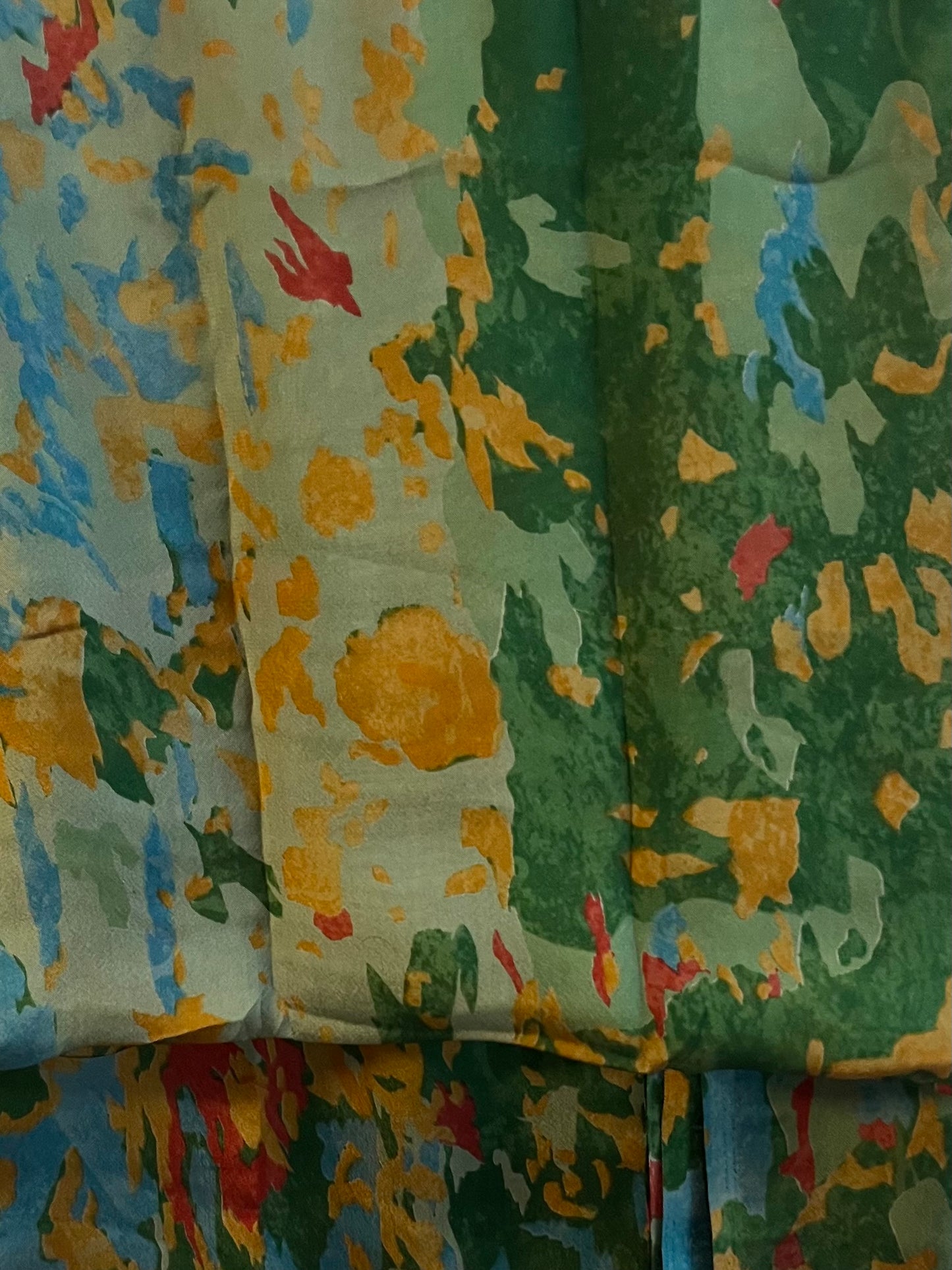 Lime Twilight Shadow Blossom Chiffon Hijab