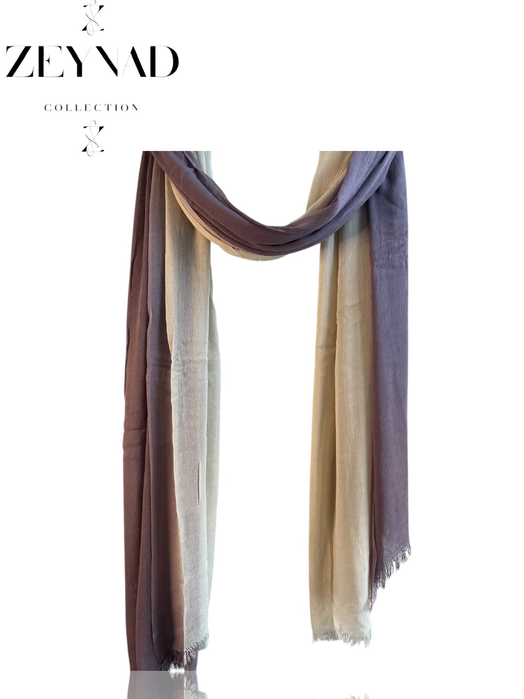 Vivid purple beige ombré modal