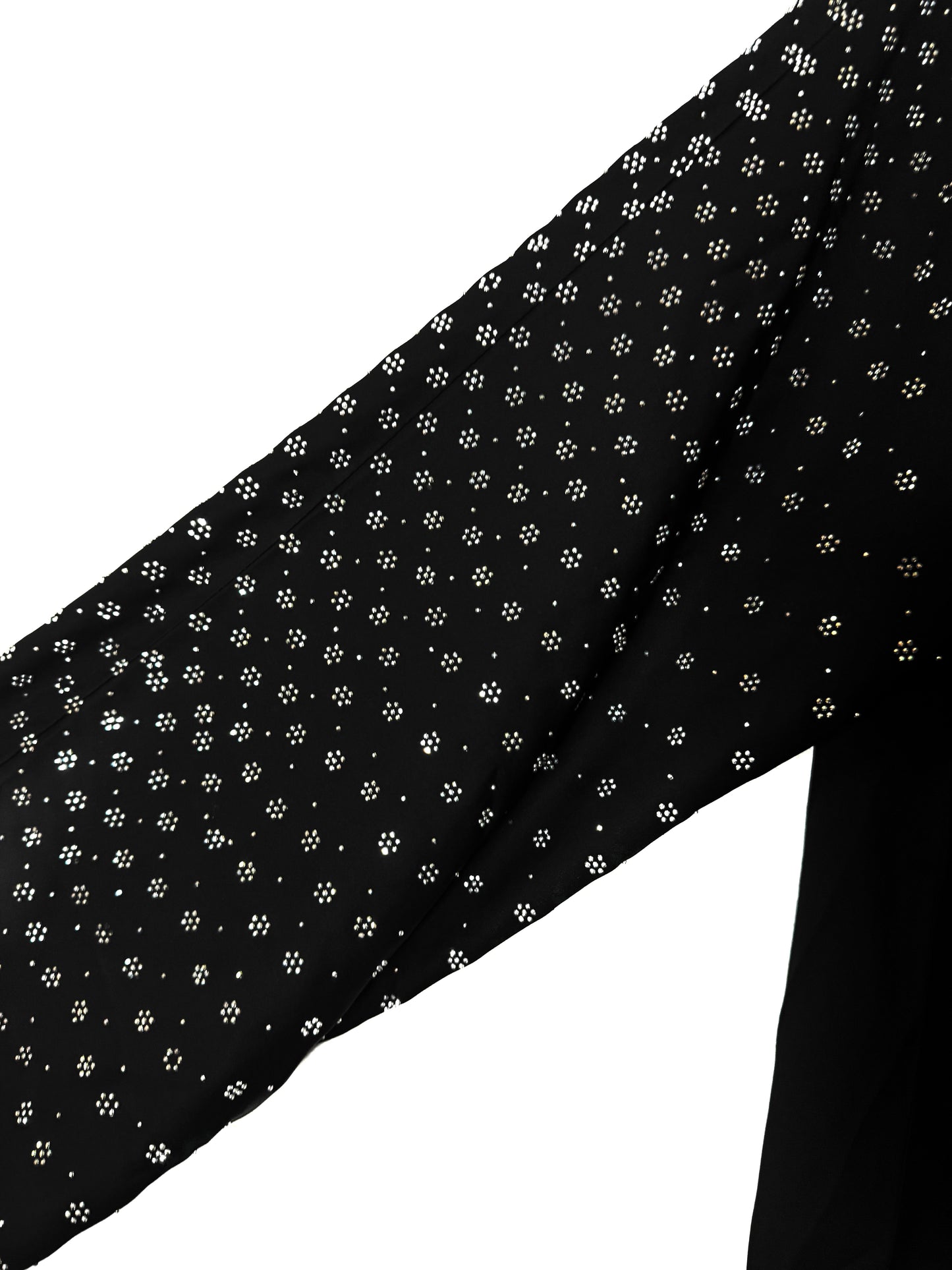 Black Sparkling Open Abaya