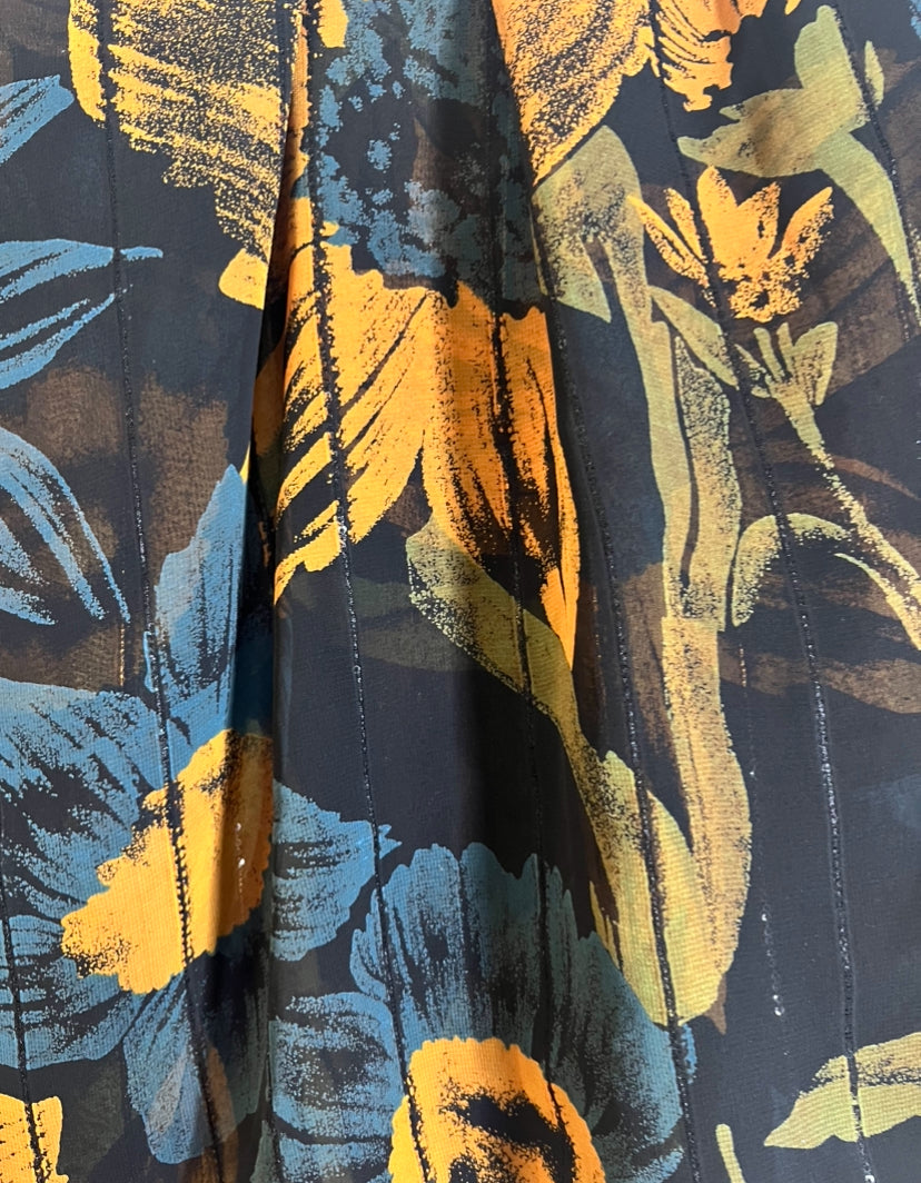 Fire Yellow Rhinestone Hijab