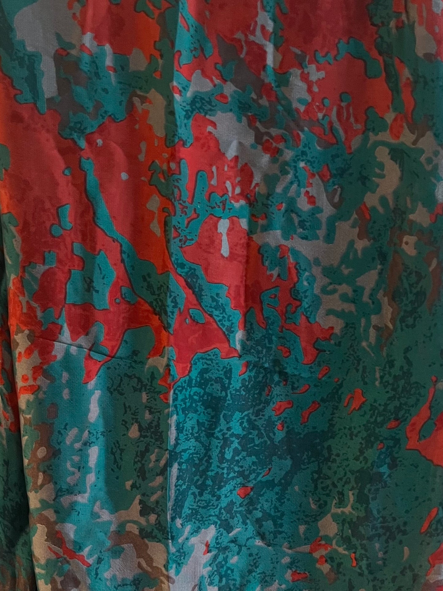Aqua Shadow Blossom Hijab