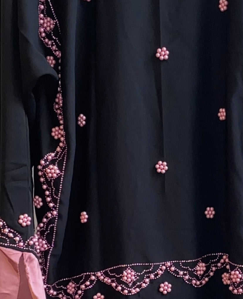 Pearl Twilight Pink Abaya