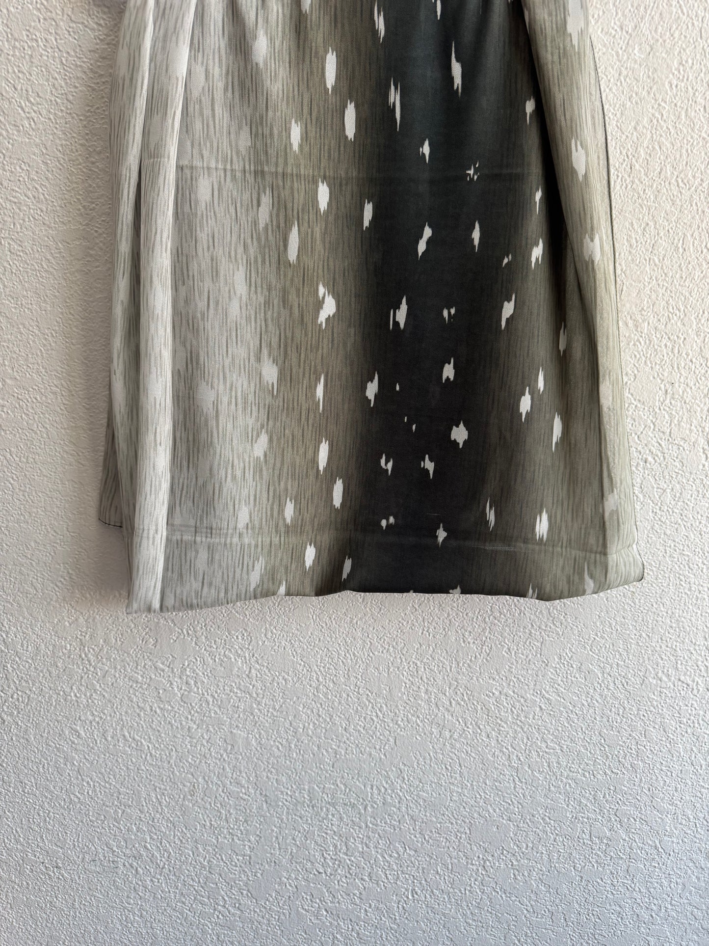 Lime green deer/fawn print ombré