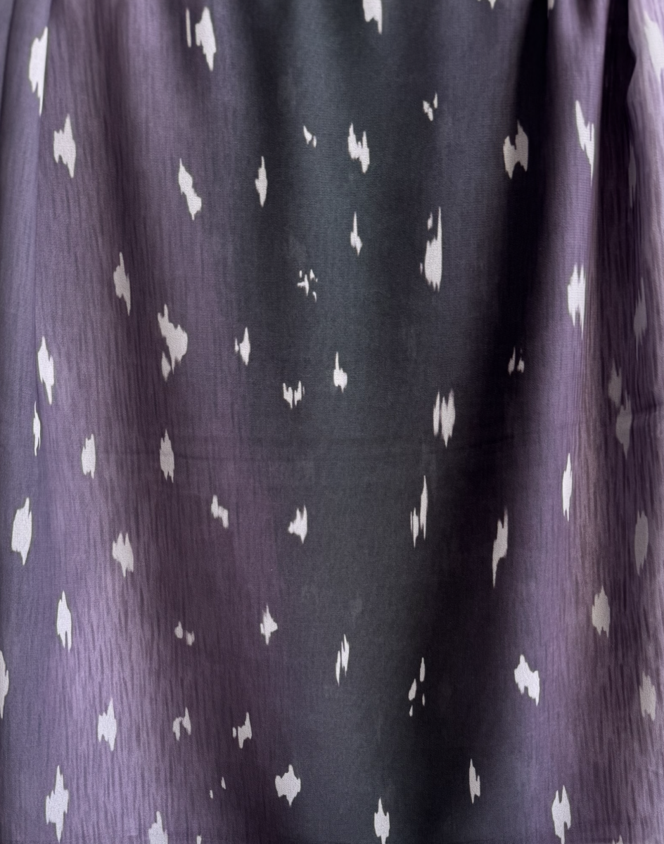 Dark purple deer/fawn print ombré