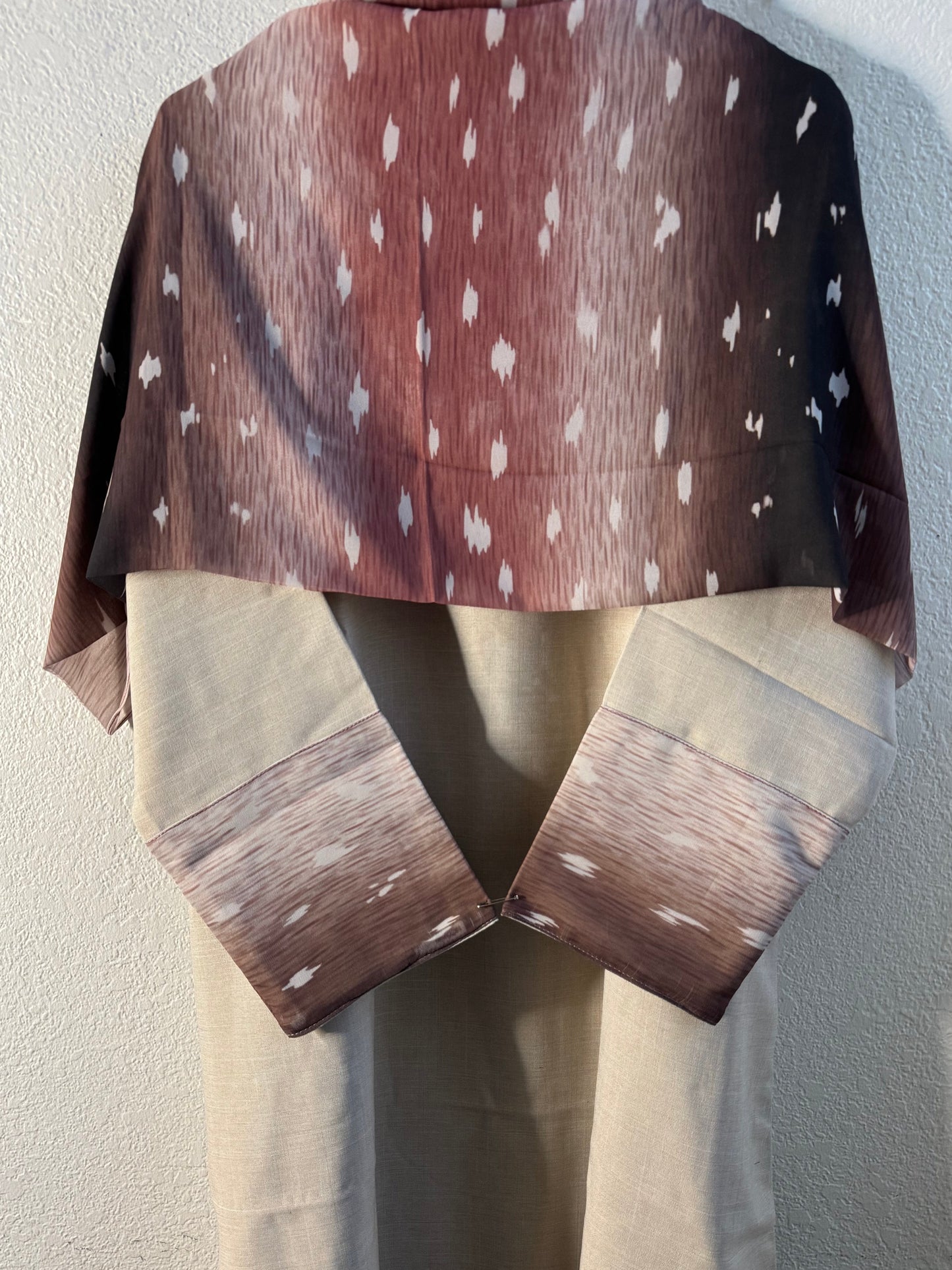 Sakura Beige deer matching dress & hijab set