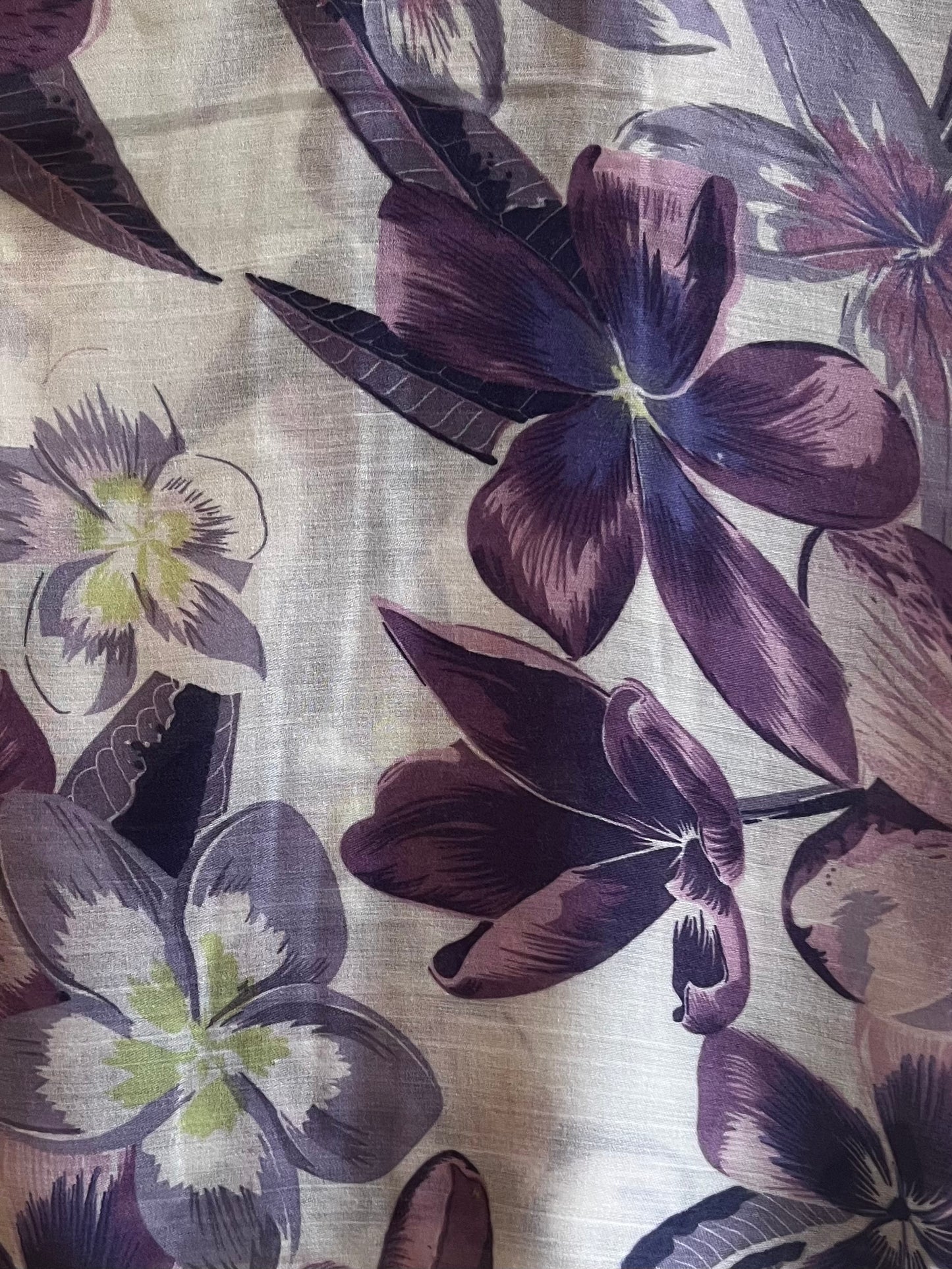 Light Purple Floral Modal Hijab