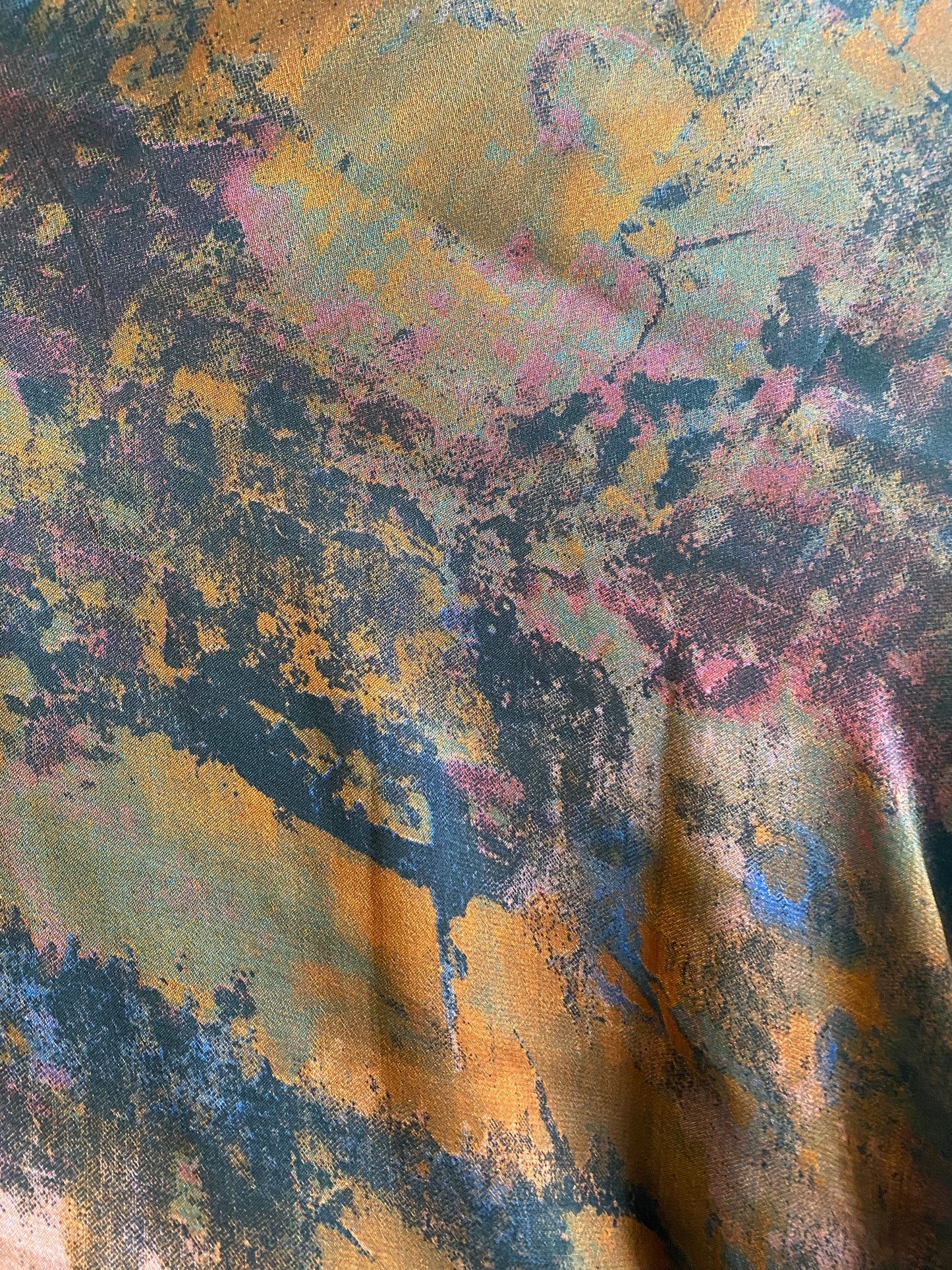 Burgundy & Orange Rush matching dress & hijab set