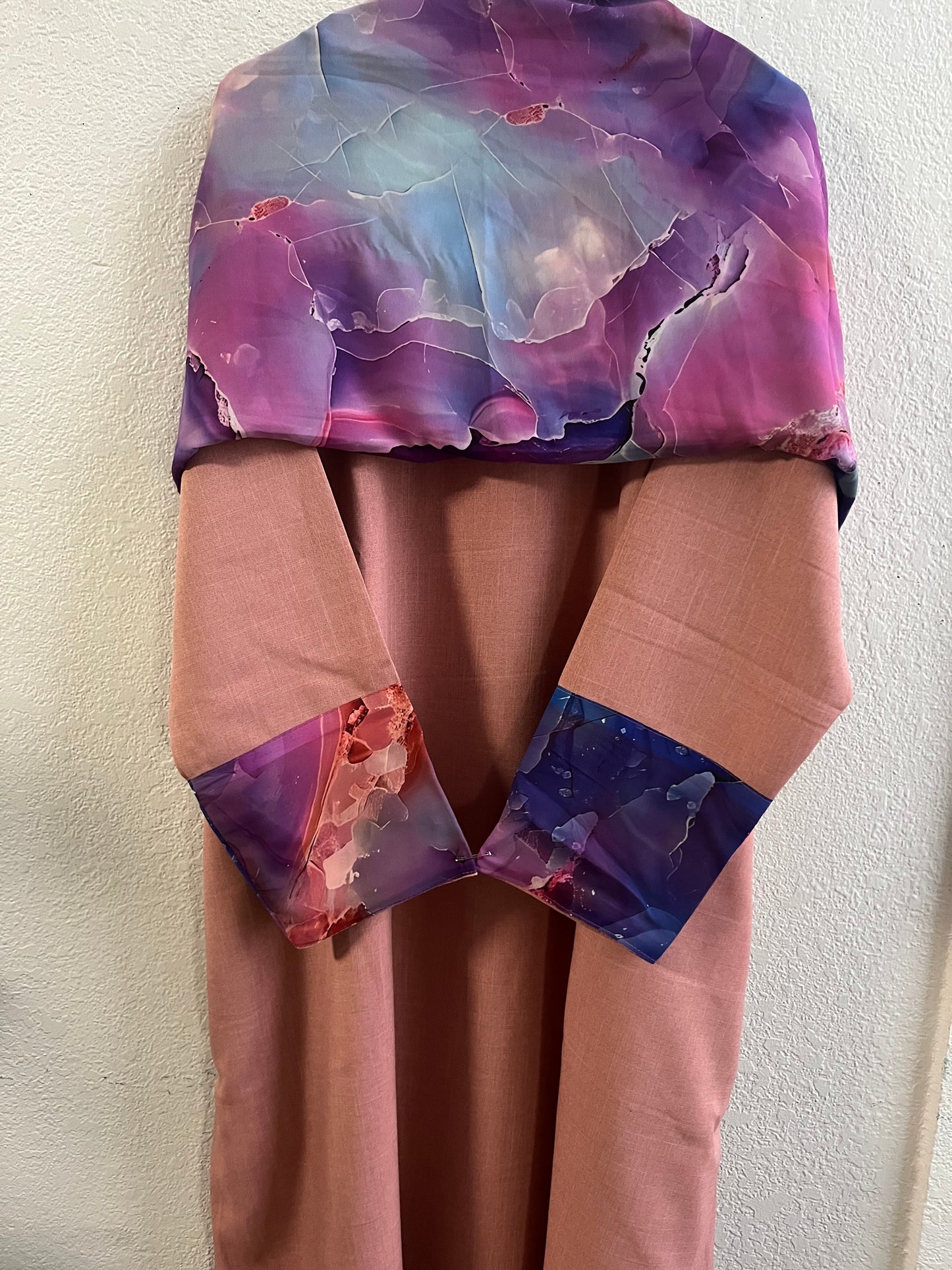 Galaxy matching dress & hijab set