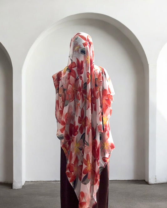Light Fruit Floral Modal Hijab